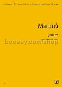 Julietta H 253 B - Suite - orchestra (study score)