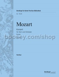 Horn Concerto No. 2 in Eb major KV 417 (score)