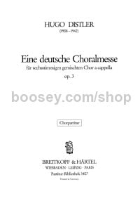 Eine deutsche Choralmesse, op. 3 - mixed choir