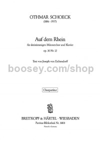Auf dem Rhein op. 30/12 - mixed choir & piano