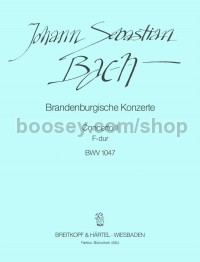 Brandenburg Concerto No2 BWV1047 Score