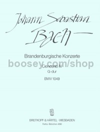 Brandenburg Concerto No4 BWV1049 Score