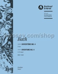 Overture (Suite) No. 4 in D major BWV 1069 (score)