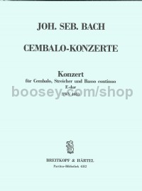 Harpsichord Concerto in E major BWV 1053 (score)