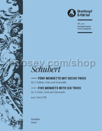 5 Menuette mit 6 Trios D 89 - string orchestra (score)
