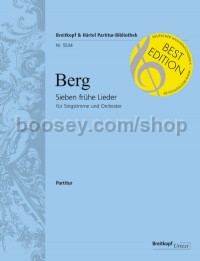 7 frühe Lieder - voice & orchestra (full score)
