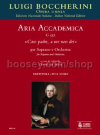 Aria accademica G 552 “Caro padre, a me non dei” for Soprano & Orchestra (score)