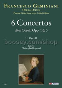 6 Concertos after Corelli Op.1 & 3 - strings & continuo (study score)