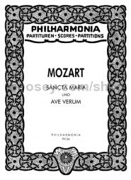 Sancta Maria and Ave Verum KV 273 (miniature score)