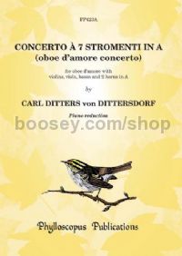 Concerto à 7 Stromenti in A (oboe d'amore concerto, piano reduction)