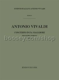 Concerto for Strings & Basso Continuo in F Major, RV 142 (String Orchestra)