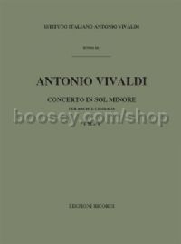 Concerto for Strings & Basso Continuo in G Minor, RV 155 (String Orchestra)