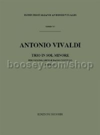 Sonata in G Minor, RV 85 (Violin, Lute & Basso Continuo)