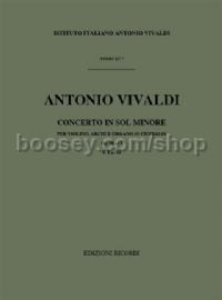 Concerto in G Minor, RV 334 (Violin & Orchestra)