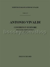 Concerto in B Minor, RV 387 (Violin & Orchestra)