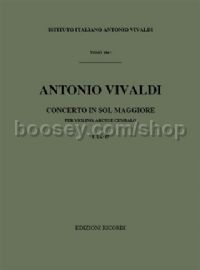 Concerto in G Major, RV 306 (Violin & Orchestra)