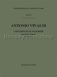 Concerto for Strings & Basso Continuo in F Major, RV 141 (String Orchestra)