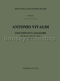 Concerto in F Major, RV 542 (Violin & Orchestra)