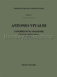 Concerto in F Major, RV 292 (Violin & Orchestra)