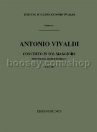 Concerto in G Major, RV 302 (Violin & Orchestra)