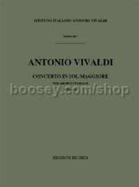 Concerto for Strings & Basso Continuo in G Major, RV 146 (String Orchestra)