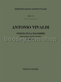 Sonata in A Major, RV 29 (Violin & Basso Continuo)