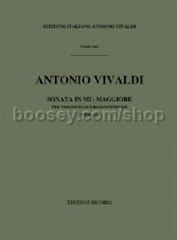 Sonata in E Minor, RV 39 (Violoncello & Basso Continuo)