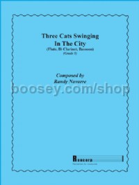 Three Cats Swinging in the City