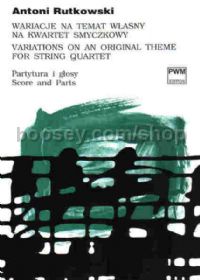 Variations on a Original Theme for string quartet (score & parts)