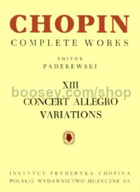 Complete Works, vol. 13: Concert Allegro/Variations