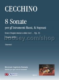 8 Sonate per gl’Istrumenti Bassi, & Soprani Op. 23 (score & parts)