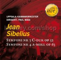 Symphonies Nos.3/4 (Swedish Society Audio CD)