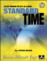 Standard Time Jazz Drums Book & CD (Jamey Aebersold Jazz Play-along)