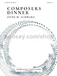 Composers Dinner (Clarinet Quartet Score & Parts)