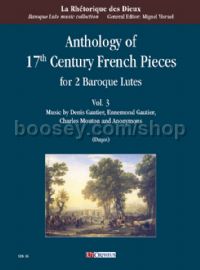 Anthology of 17th Century French Pieces for 2 Baroque Lutes - Vol. 3 (score & parts)