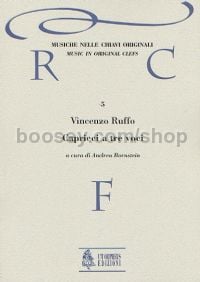 Capricci a tre voci (Milano 1564) - original clefs