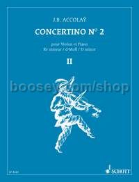 Concertino No. 2 in D minor - violin & piano reduction