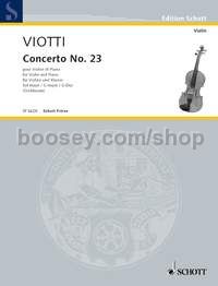 Concerto No. 23 in G major - violin & piano reduction