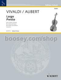 Largo/Presto - violin & piano