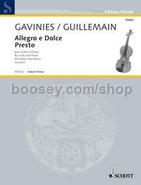 Allegro e Dolce/Presto - violin & piano