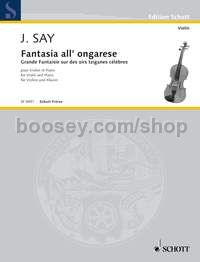 Fantasia all'ongarese - violin & piano