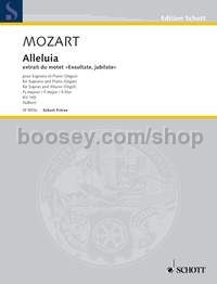 Alleluja KV 165 - soprano (tenor) & piano (organ)
