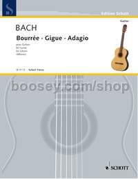 Bouree in A major / Gigue in A minor / Adagio in A minor - guitar