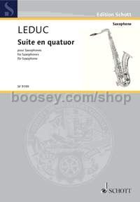 Suite en Quatuor - 4 saxophones (study score)