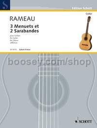 3 Menuets and 2 Sarabandes - Guitar