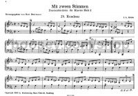 Mit zween Stimmen [Playing with Two Parts] (Piano) - Digital Sheet Music
