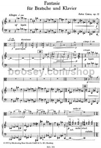 Fantasia (Viola & Piano) - Digital Sheet Music