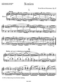 Xenien [Polemical Poems] (Piano) - Digital Sheet Music