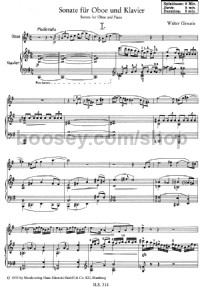 Sonata (Oboe & Piano) -Digital Sheet Music