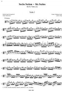 6 Suiten (for Violoncello) -Digital Sheet Music